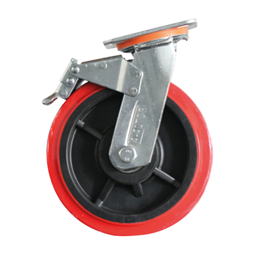 RUEDA DE NYLON DE 8” CON BASE