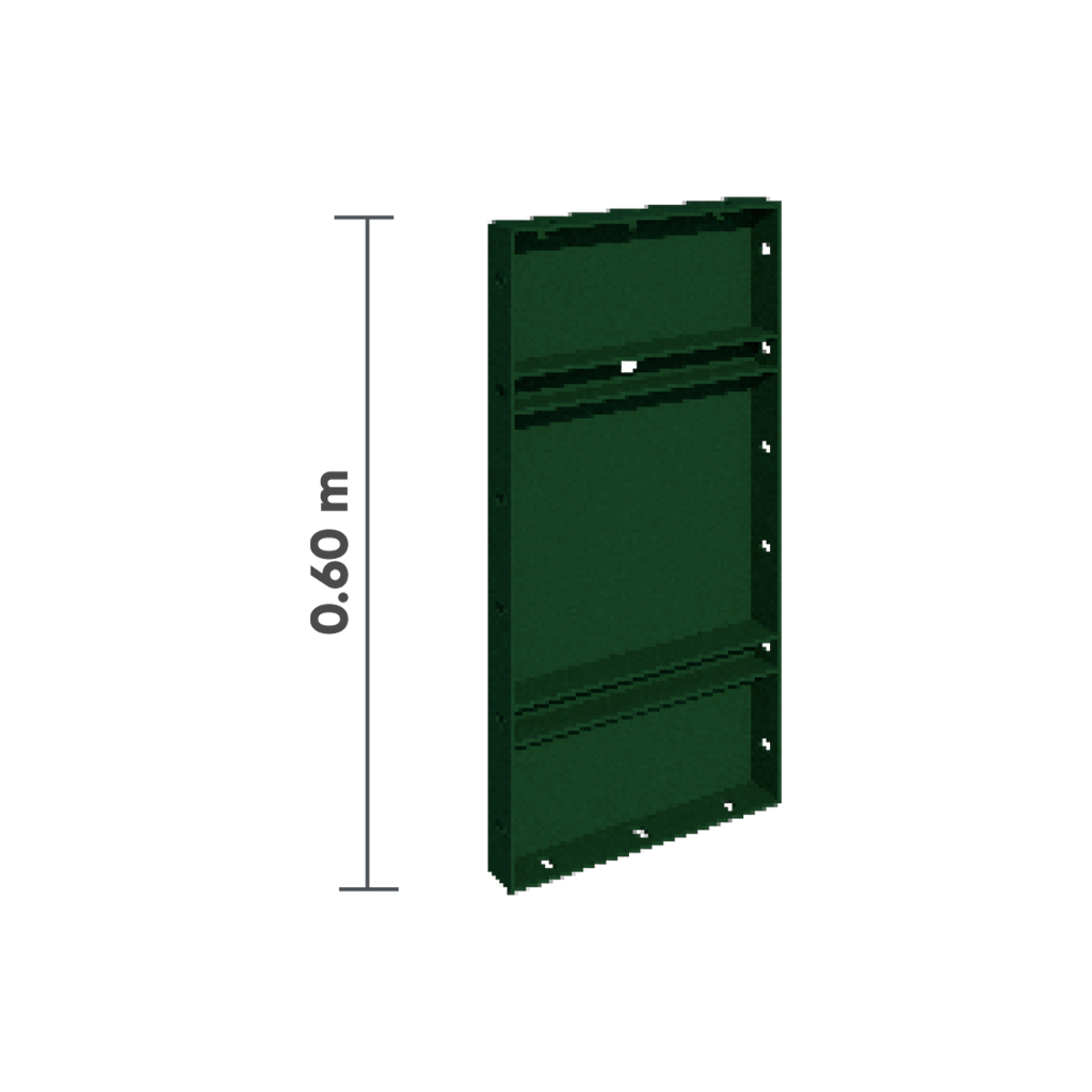PANEL METÁLICO 0.60 M X 0.40 M